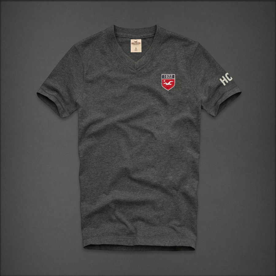 Hollister Hombres cuello en V Corto Remera HCO4246